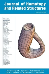 Abbildung von: Journal of Homotopy and Related Structures 4(1) - College Publications