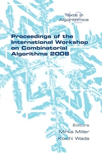 Abbildung von: Proceedings of the International Workshop on Combinatorial Algorithms 2008 - College Publications