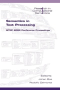 Cover: Semantics in Text Processing - College Publications