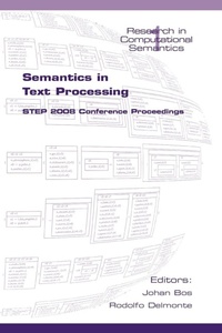 Enlarge image Cover: Semantics in Text Processing - College Publications