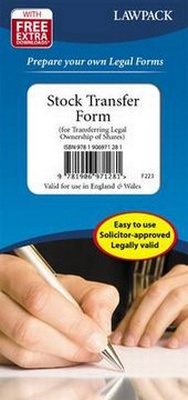 Abbildung von: Stock Transfer Form Pack - Lawpack Publishing Ltd