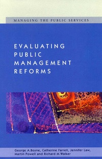 Enlarge image Cover: Evaluating Public Management Reforms - Open University Press