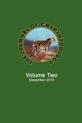 Cover: The Journal of Cryptozoology - CFZ Press