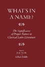 Cover: What's in a Name? - Classical Press of Wales