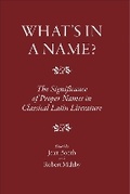 Cover: What's in a Name? - Classical Press of Wales
