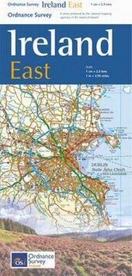 Abbildung von: The Ireland Holiday Map - East - Ordnance Survey Ireland
