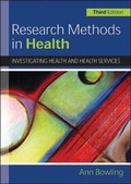 Cover: Research Methods in Health - Open University Press