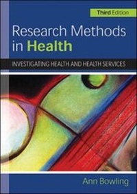 Enlarge image Cover: Research Methods in Health - Open University Press