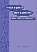 Cover: Prawf Sgrinio Rhif Sylfaenol (Basic Number Screening Test-Welsh Edition) Specimen Set: Specimen Set - Hodder Education
