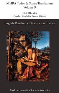 Enlarge image Cover: English Renaissance Translation Theory - Modern Humanities Research Association