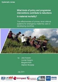 Enlarge image Cover: What Kinds of Policy and Programme Interventions Contribute to Reductions in Maternal Mortality? - Social Science Research Unit