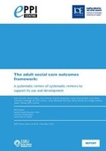 Cover: The adult social care outcomes framework - Social Science Research Unit