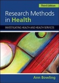 Cover: Research Methods in Health - Open University Press