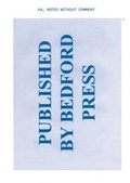 Cover: Noted Without Comment 1 - Bedford Press