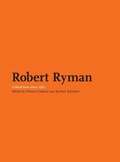 Cover: About Robert Ryman - Ridinghouse