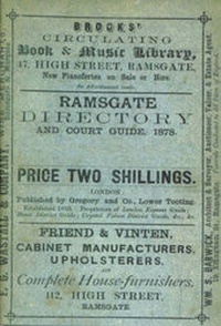 Abbildung von: Ramsgate Directory and Court Guide, 1878 - Michaels Bookshop