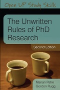 Cover: The Unwritten Rules of PhD Research - Open University Press
