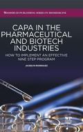 Cover: CAPA in the Pharmaceutical and Biotech Industries - Woodhead Publishing Ltd