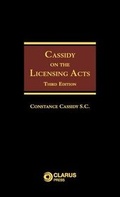 Bild: Cassidy on the Licensing Acts - Clarus Press Ltd