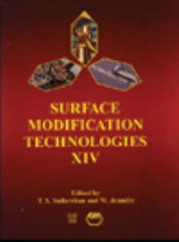 Enlarge image Cover: Surface Modification Technologies XIV - Maney Publishing