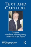 Cover: Text and Context - St Jerome Publishing