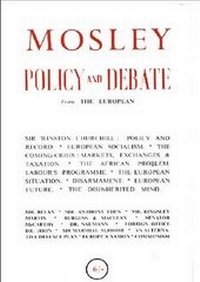 Enlarge image Cover: Mosley, Policy and Debate - Steven Books