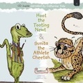 Cover: Hoot the Tooting Newt & Sunita the Athlete Cheetah - Clickety Books