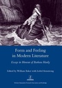 Cover: Form and Feeling in Modern Literature - Maney Publishing