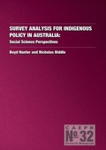 Cover: Survey Analysis for Indigenous Policy in Australia - ANU Press