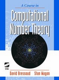 Abbildung von: A Course in Computational Number Theory - Key College Publishing