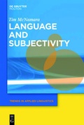 Cover: Language and Subjectivity - De Gruyter Mouton