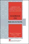 Cover: AAA Handbook on Mediation - Juris Publishing