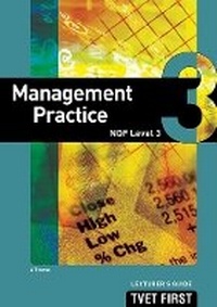 Enlarge image Cover: Management Practice NQF3 Lecturer's Guide - Macmillan Education South Africa