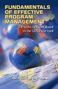 Cover: Fundamentals of Effective Program Management - J Ross Publishing