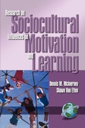 Cover: Research on Sociocultural Influences on Motivation and Learning - Information Age Publishing