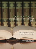 Cover: South African Language Rights Monitor 2005 - Uj Press