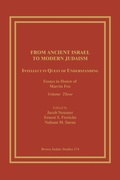 Cover: From Ancient Israel to Modern Judaism - Brown Judaic Studies