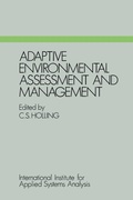Cover: Adaptive Environmental Assessment and Management - The Blackburn Press