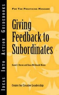 Enlarge image Cover: Giving Feedback to Subordinates - Center for Creative Leadership