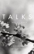 Cover: Talks by 'Abdu'l-Baha - Bahai Publishing