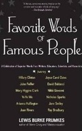 Cover: Favorite Words of Famous People - Marion Street Press Inc.