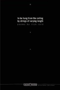 Cover: To Be Hung From The Ceiling By Strings Of Varying Length - Akashic Books,U.S.