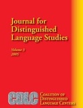 Cover: Journal for Distinguished Language Studies Volume 3 - Msi Press