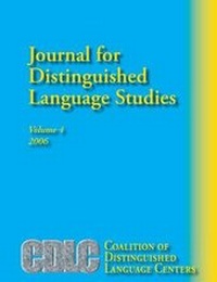 Enlarge image Cover: Journal for Distinguished Language Studies Volume 4 - Msi Press