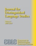 Cover: Journal for Distinguished Language Studies 6 - Msi Press