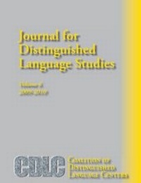 Enlarge image Cover: Journal for Distinguished Language Studies 6 - Msi Press