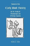 Cover: Journal of the Early Book Society Vol 15 - Pace University Press