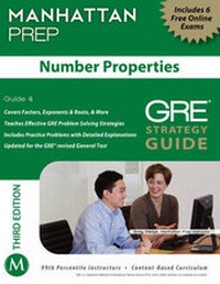 Enlarge image Cover: Number Properties GRE Strategy Guide - Manhattan Prep Publishing