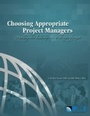 Cover: Choosing Appropriate Project Managers - Project Management Institute