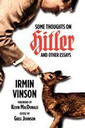 Cover: Some Thoughts on Hitler and Other Essays - Counter-Currents Publishing